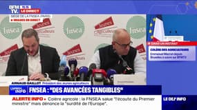 Crise agricole: la FNSEA et les Jeunes agriculteurs "appellent à suspendre les blocages" 