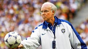 Mario Zagallo lors de la finale de la Coupe du monde de football le 12 juillet 1998