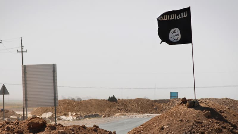 Un drapeau de Daesh, image d'illustration.