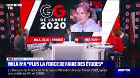 Elue "Grande Gueule de l'année", Mila affirme "ne plus avoir la force de faire des études"