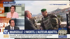 Attaque au couteau à Marseille: Gérard Collomb arrivé sur place