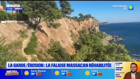 La Garde: menacée d'érosion, la falaise de Massacan réhabilitée après des travaux