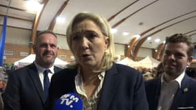 Marine Le Pen le 1er avril 2023 à Hénin-Beaumont.
