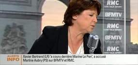 Martine Aubry face à Jean-Jacques Bourdin en direct