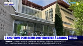 Cannes: l'auteur du refus d'obtempérer condamné à 3 ans de prison ferme