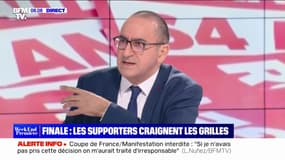 Grilles avec des piques au Stade de France: elles "peuvent s'abaisser en cas de pression majeure et de risque d'écrasement de foule", assure Laurent Nuñez