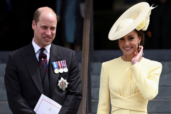 Kate and William at church service at St. Paul's in London on June 3, 2022.