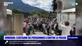 Embrun: une centaine de personnes rassemblées contre le pass sanitaire