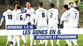 Coupe de France: Bergerac 1-2 OL, résultats et programme des 16e
