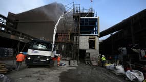 Le site de l'usine ArcelorMittal à Fos-sur-Mer, le 22 février 2023 dans les Bouches-du-Rhône