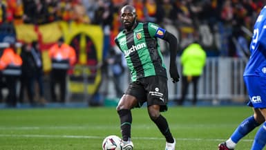 Seko Fofana lors de Troyes-Lens, 28 janvier 2023