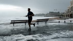 Biarritz ce dimanche 3 novembre 2019, alors que la Tempête Amélie continue de sévir