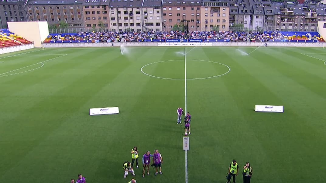 Le stade qui accueille le match amical entre Gérone et l'OM en Andorre, 26 juillet 2025 Le stade qui accueille le match amical entre Gérone et l'OM en Andorre, 26 juillet 2025