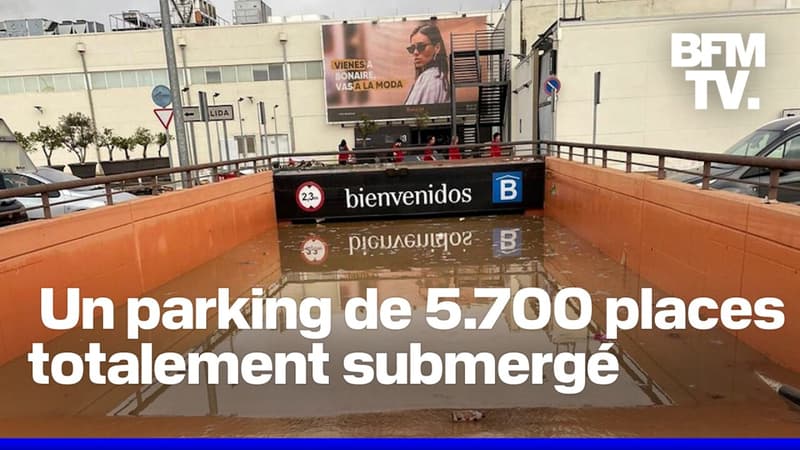 Inondations en Espagne: les autorités redoutent de retrouver de nouvelles victimes dans ce parking