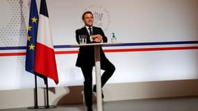 Emmanuel Macron lors du Sommet de Davos, le 26 janvier 2021