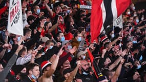 Les supporters de Rennes, le 20 octobr 2020