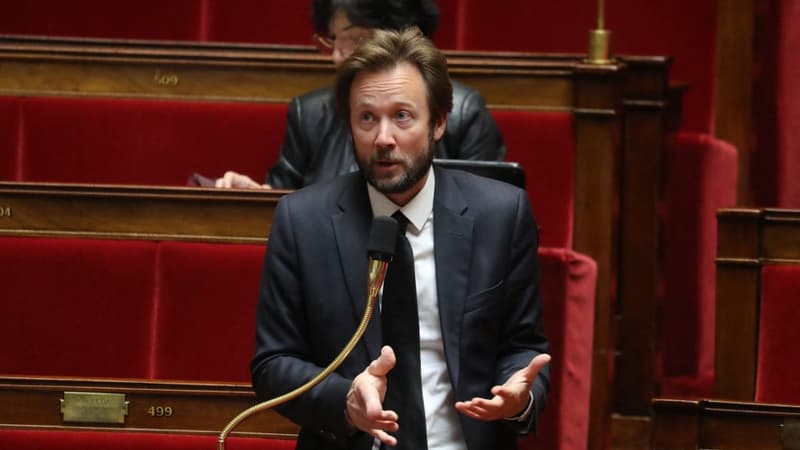 Le député PS des Landes Boris Vallaud, le 21 mars 2020 à l'Assemblée nationale