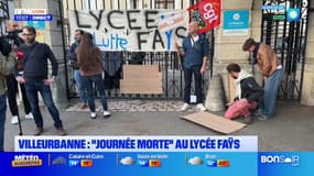 Villeurbanne: "journée morte" au Lycée Faÿs, après l'agression d'un professeur