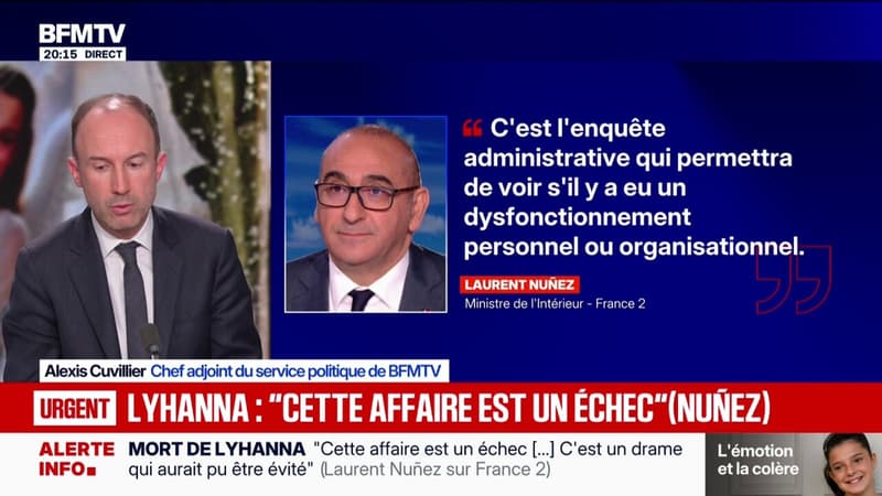Mort de Lyhanna: "Cette affaire est un échec [...] C'est un drame qui aurait pu être évité", déclare Laurent Nuñez, ministre de l'Intérieur