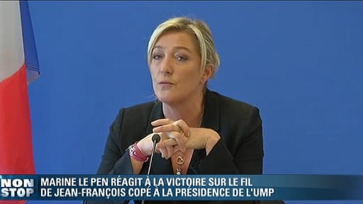 Marine Lepen juge très sévèrement l'élection du président de l'UMP