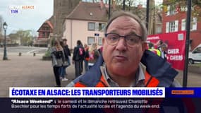 Les transporteurs routiers dénoncent le projet d'écotaxe en Alsace