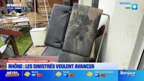 Inondations dans le Rhône: les sinistrés espèrent des avancées rapides