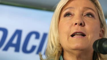 La présidente du Front national jugée à Lyon pour "incitation à la haine".