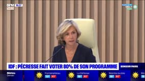 Ile-de-France: Valérie Pécresse fait voter 80% de son programme