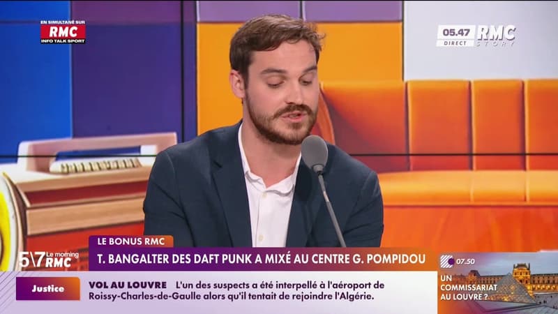 Le bonus RMC : Thomas Bangalter des Daft Punk a mixé au Centre Pompidou - 27/10