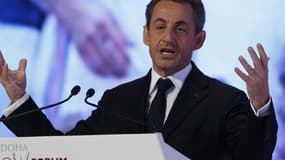 Nicolas Sarkozy à Doha, au Qatar, en décembre 2012.