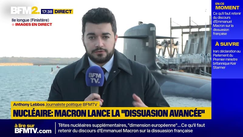 Dissuasion nucléaire: au cœur du déplacement très sécurisé d'Emmanuel Macron à l'île Longue