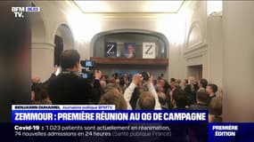 2022: pas encore candidat, Éric Zemmour inaugure son QG de campagne avec son équipe