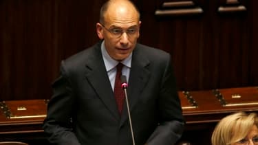 Enrico Letta a tenu son premier discours devant le Parlement italien, lundi 29 avril.