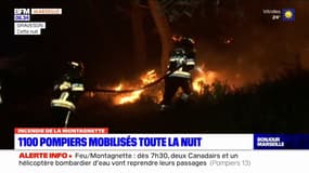 Incendie de la Montagnette: les pompiers mobilisés toute la nuit
