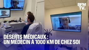 TANGUY DE BFM - Déserts médicaux: une cabine de téléconsultation avec un médecin à 1000 km de chez soi