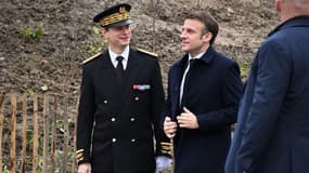 Jacques Witkowksi, nouveau Préfet du Bas-Rhin et de la zone de défense Grand Est, en compagnie du président de la République Emmanuel Macron. 