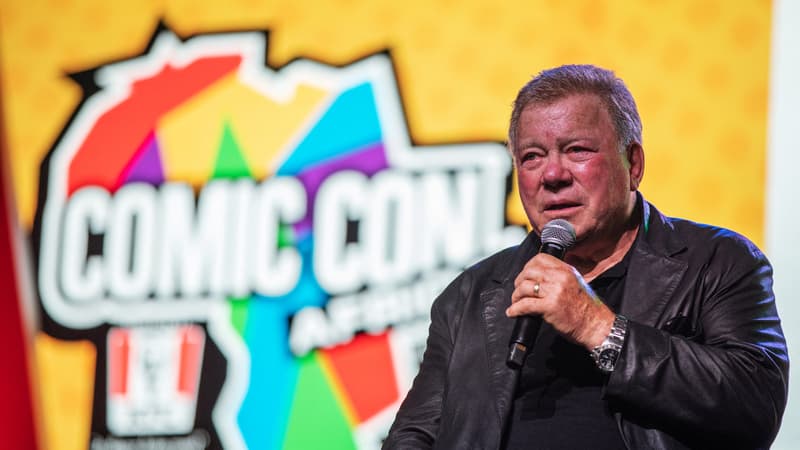 L'acteur William Shatner en 2019, au ComicCon Africa à Johannesburg.