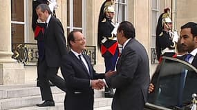 François Hollande recevant le Premier ministre qatari Hamad ben Jassem al-Thani, en juin 2012.