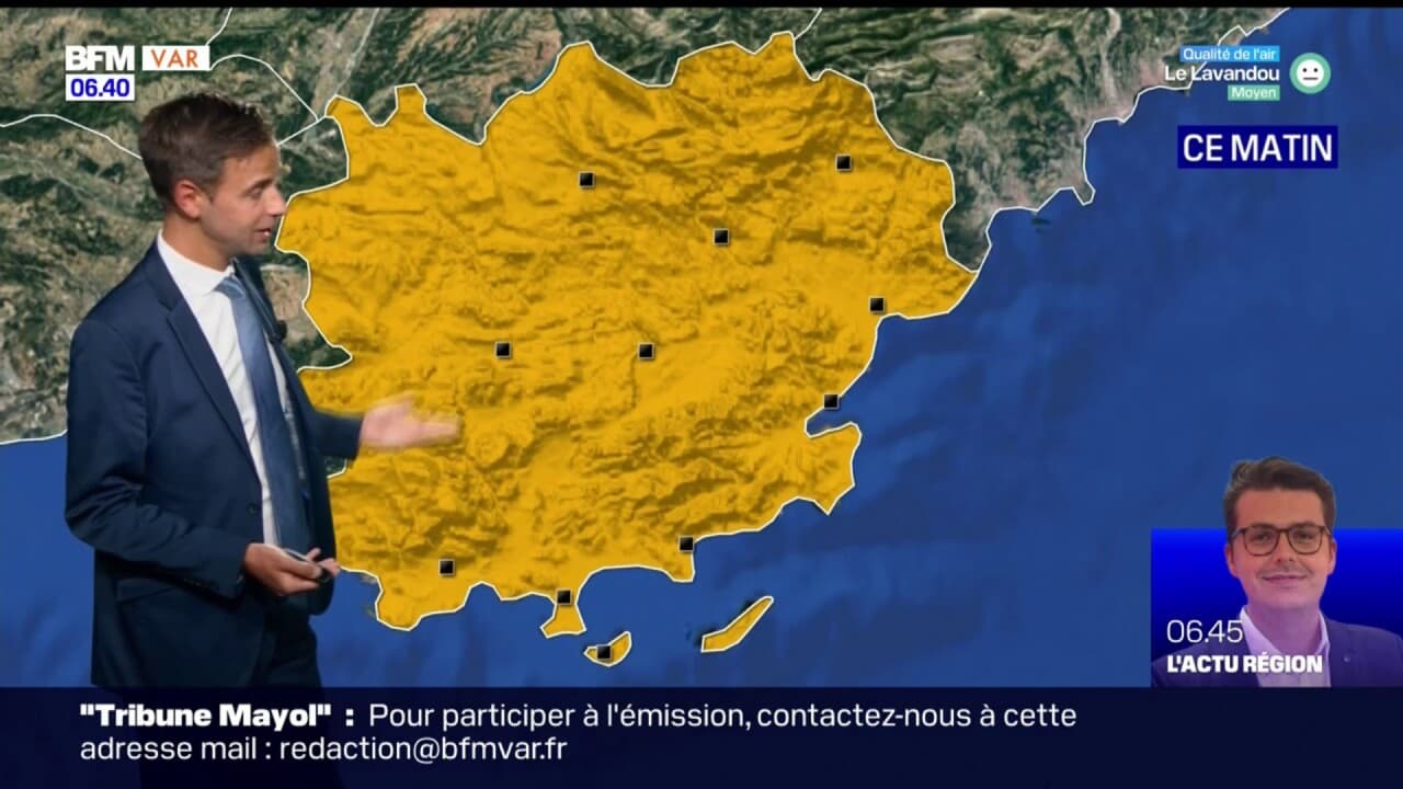 Météo Var une journée qui s'annonce ensoleillée avec du vent sur le