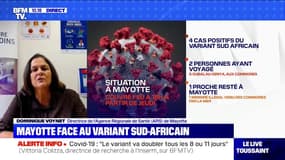 Variant sud-africain: Dominique Voynet (directrice de l'ARS de Mayotte) constate "une explosion" de cas de Covid-19