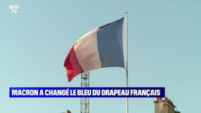 Macron a changé le bleu du drapeau français - 15/11