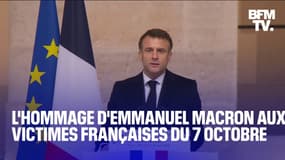 "68 millions de Français endeuillés": l'hommage d'Emmanuel Macron aux victimes du 7 octobre en Israël