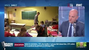 Regroupement école-collège: "Les élèves seront sous la même institution mais pas au même endroit" explique Jean-Michel Blanquer sur RMC
