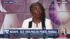 Ndiaye: ses premiers pas de porte-parole