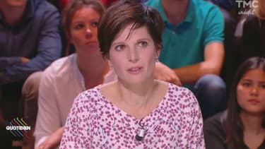 Sandrine Rousseau sur le plateau de "Quotidien", le 4 octobre 2017