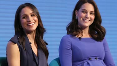 Meghan Markle et Kate Middleton en février 2018