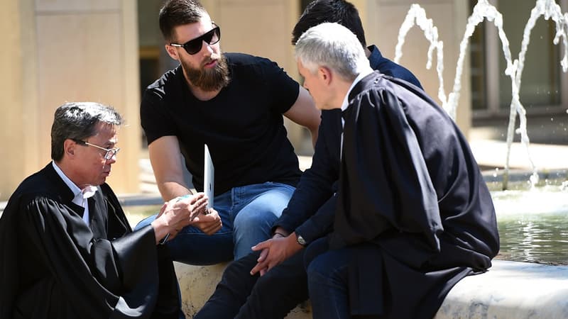 Luka Karabatic et son avocat Me Phung