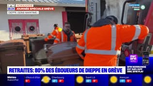 Retraites: 80% des éboueurs de Dieppe sont en grève contre la réforme