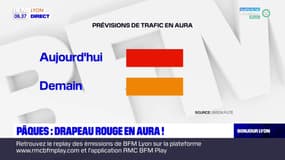 Pâques: drapeau rouge en Auvergne-Rhône-Alpes