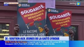 Occupation de la Gaîté Lyrique: une manifestation de soutien aux migrants
